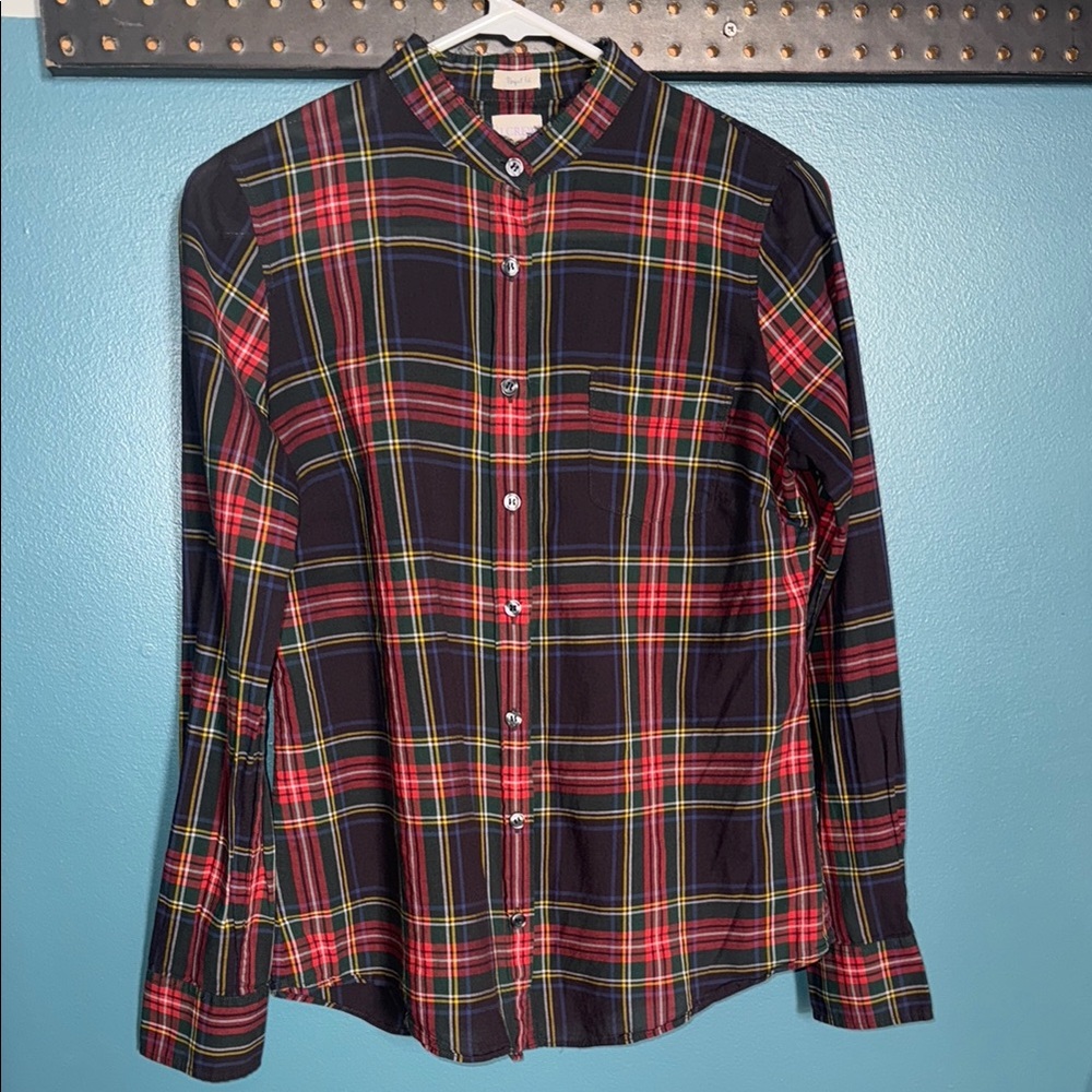 J.Crew Factory Stewart Plaid Button Down